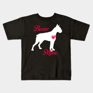 Boxer terrier mom   cute mother's day t shirt for dog lovers Kids T-Shirt
